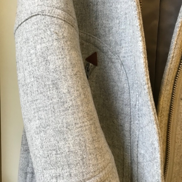 NWT J. Crew Chateau parka in Italian stadium-cloth wool coat heather dust size 0 - Picture 6 of 11